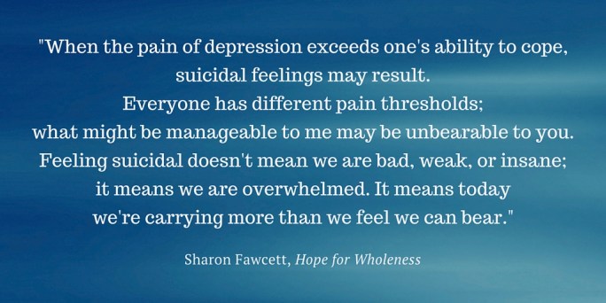 Suicide_When the pain of depression